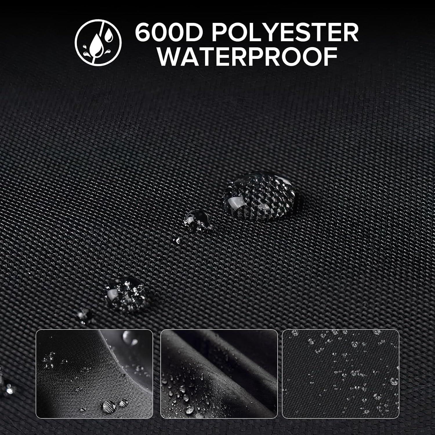 imageDeck Box Cover Outdoor Storage Box Cover XXL 230 Gallon Deck Box Outside Patio Storage Bench  600D Heavy Duty WaterproofBlack 66quot L x 33quot W x 33quot H66 L x 33 W x 33 H