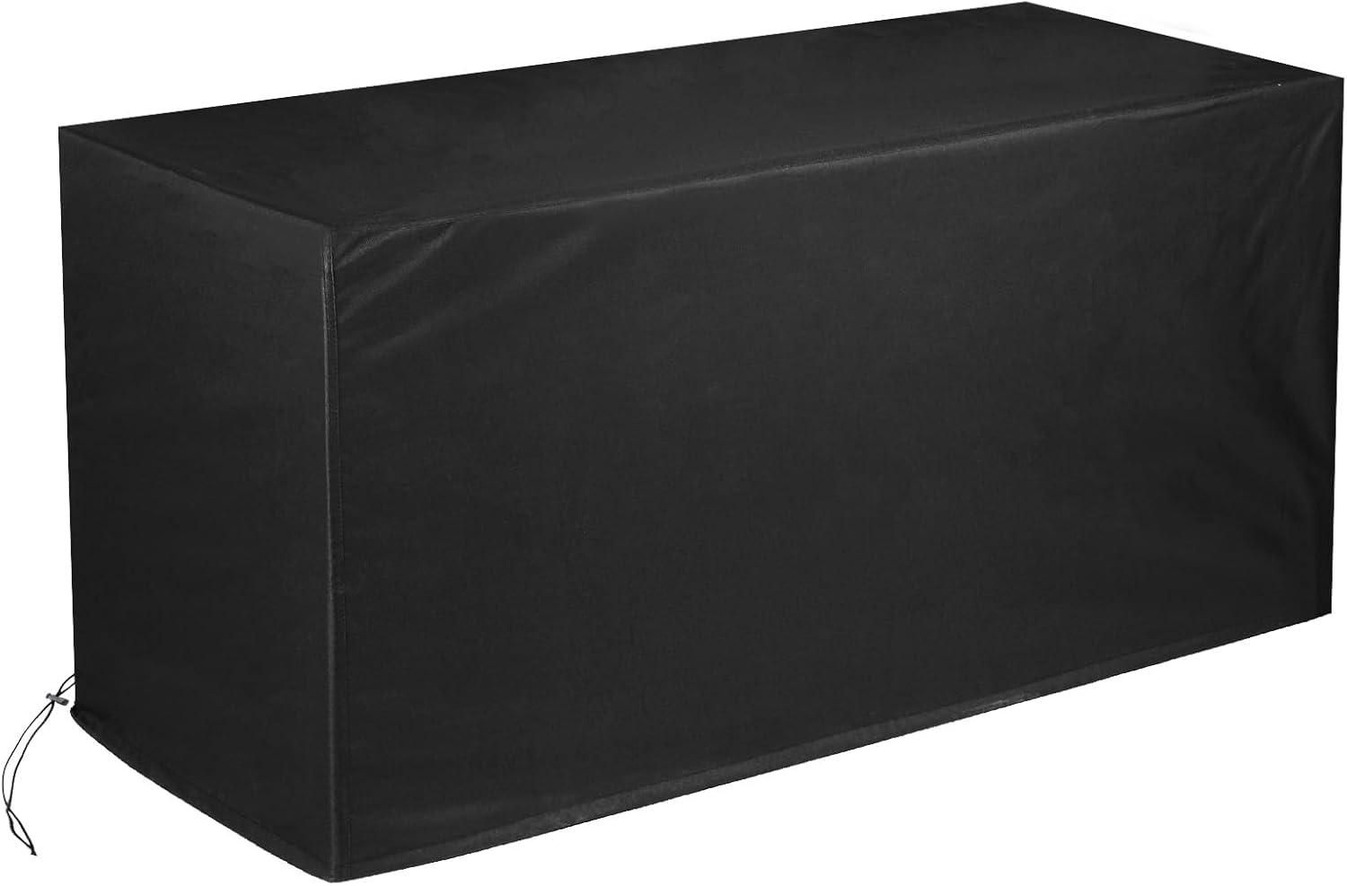 imageDeck Box Cover Outdoor Storage Box Cover XXL 230 Gallon Deck Box Outside Patio Storage Bench  600D Heavy Duty WaterproofBlack 66quot L x 33quot W x 33quot H49 L x 24 W x 25 H