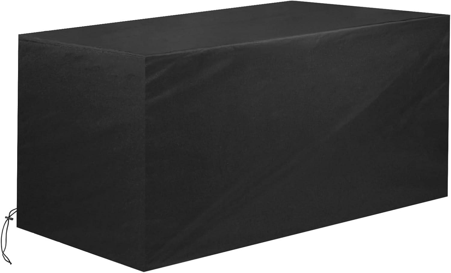 imageDeck Box Cover Outdoor Storage Box Cover XXL 230 Gallon Deck Box Outside Patio Storage Bench  600D Heavy Duty WaterproofBlack 66quot L x 33quot W x 33quot H66 L x 33 W x 33 H