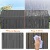 image100 Gallon Resin Deck Box Lockable Patio Outdoor Storage Box for Furniture Garden Tools and Tools Storage Waterproof Outside Storage Boxes  BlackBlack