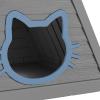 imageCat House for Outdoor Weatherproof Shelter Cats Triangle Moisture and Odor ResistantAntarctic Gray