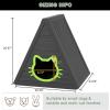 imageCat House for Outdoor Weatherproof Shelter Cats Triangle Moisture and Odor ResistantBlack