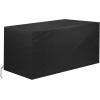 imageDeck Box Cover Outdoor Storage Box Cover XXL 230 Gallon Deck Box Outside Patio Storage Bench  600D Heavy Duty WaterproofBlack 66quot L x 33quot W x 33quot H66 L x 33 W x 33 H