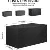 imageDeck Box Cover Outdoor Storage Box Cover XXL 230 Gallon Deck Box Outside Patio Storage Bench  600D Heavy Duty WaterproofBlack 66quot L x 33quot W x 33quot H66 L x 33 W x 33 H