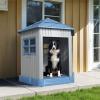 imageDog House Indoor Outdoor Water Resistant Pet House with Adjustable Skylight for Small Medium Dogs 348L3051W3689HBlue