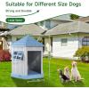 imageDog House Indoor Outdoor Water Resistant Pet House with Adjustable Skylight for Small Medium Dogs 348L3051W3689HBlue