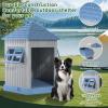imageDog House Indoor Outdoor Water Resistant Pet House with Adjustable Skylight for Small Medium Dogs 348L3051W3689HBlue