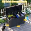 imageXXL 230 Gallon Large Resin Deck Box Outdoor Lockable Storage Box for Patio Cushions Storage Furniture Pool Supplies Garden Tools Weatherproof and UV Resistant Black 230 GallonBlack