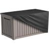 imageDeck Box Cover Outdoor Storage Box Cover XXL 230 Gallon Deck Box Outside Patio Storage Bench  600D Heavy Duty WaterproofBlack 66quot L x 33quot W x 33quot H66 L x 33 W x 33 H