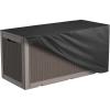 imageDeck Box Cover Outdoor Storage Box Cover XXL 230 Gallon Deck Box Outside Patio Storage Bench  600D Heavy Duty WaterproofBlack 66quot L x 33quot W x 33quot H49 L x 24 W x 25 H